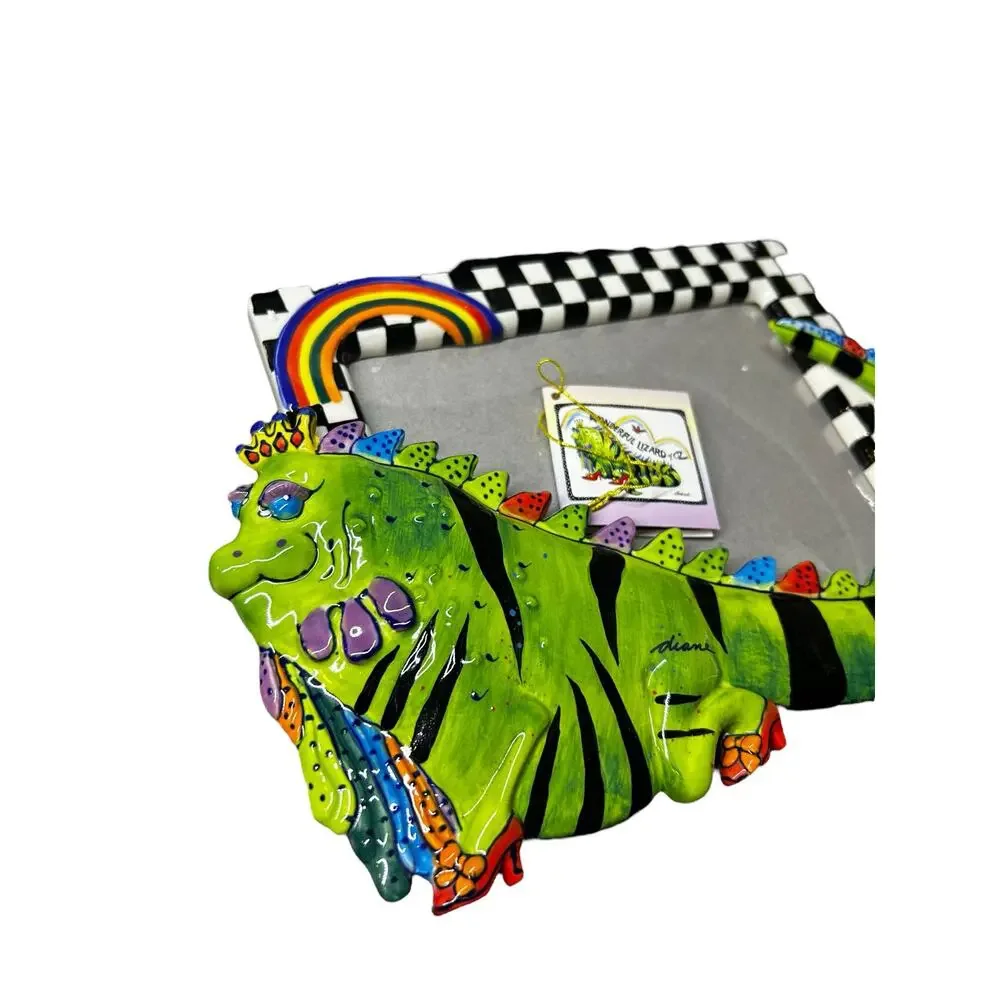 The Wonderful Lizard of Oz Ceramic Photo Frame by Diane Kwiecien – New Open Box